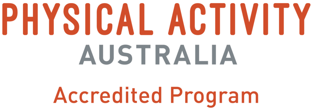 physical activity australia accredited program logo